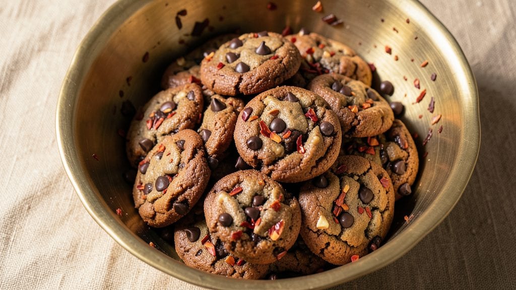 Chili Chocolate Cookies Recipe: Spiced Molten Hearts With Crunchy Chocolate Crowns