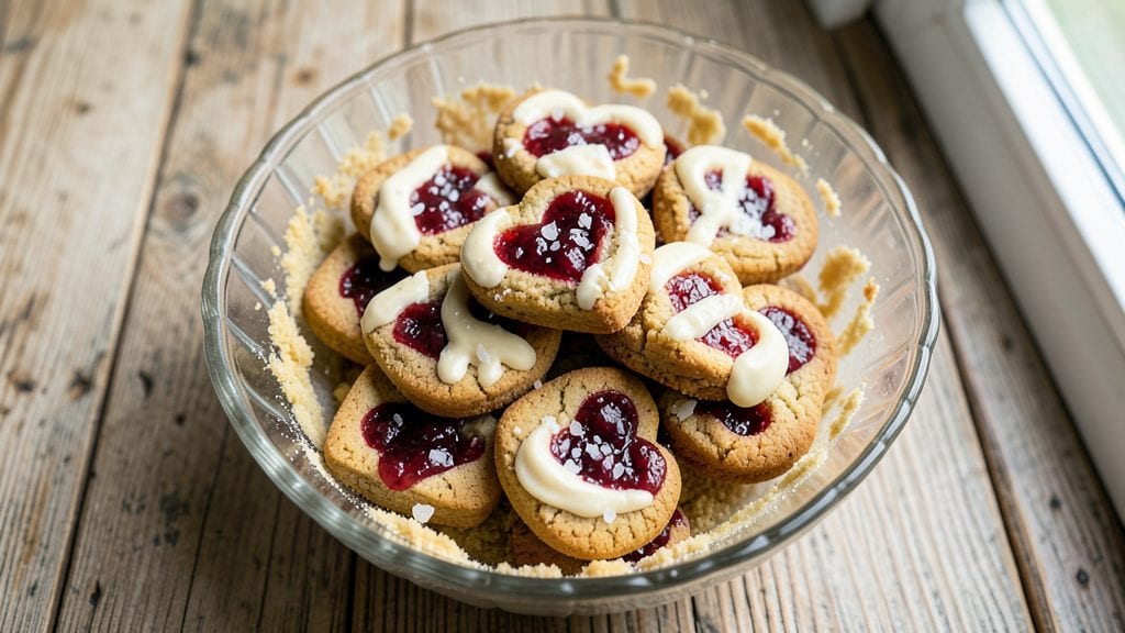 Heart-Shaped Jam Cookies Recipe: Valentine's Day Bites With Jam-Filled Centers